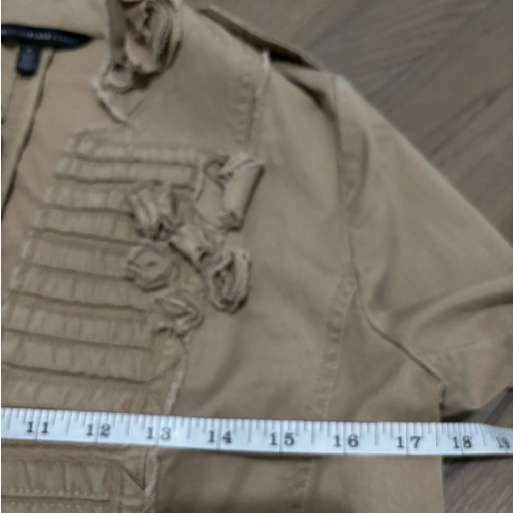 White House Black Market WHBM Pioneer Khaki Prairie Field Jacket 6 - Picture 5 of 10